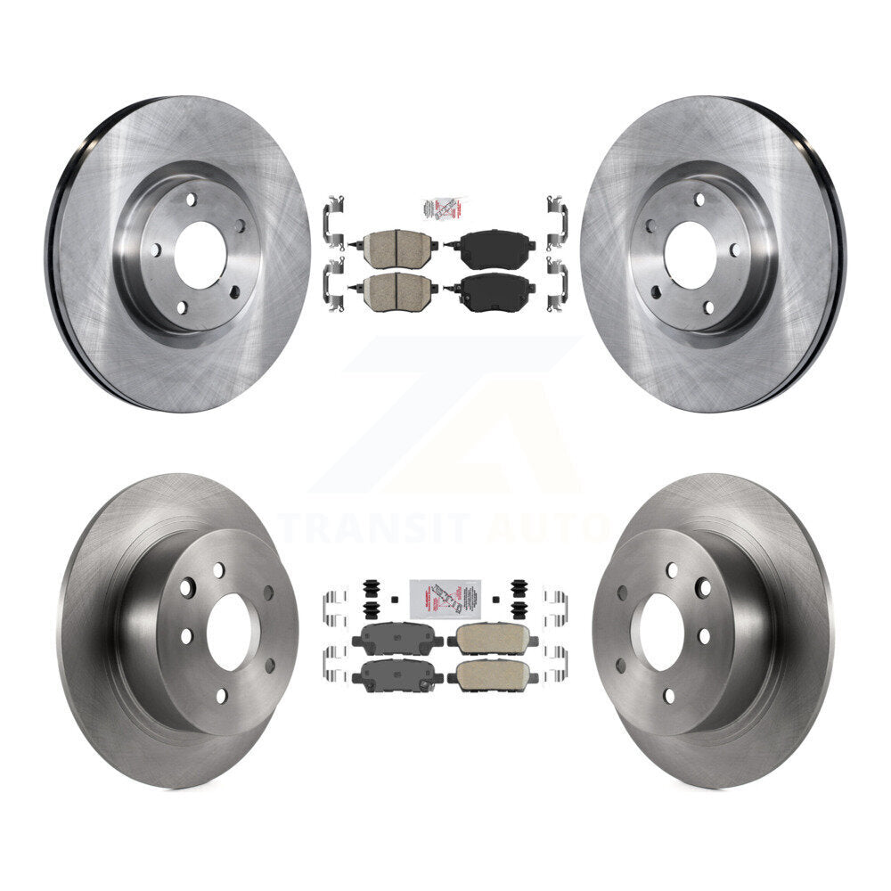Front Rear Ceramic Pads And Disc Brake Rotors Kit For Nissan Altima Maxima K8A-102000