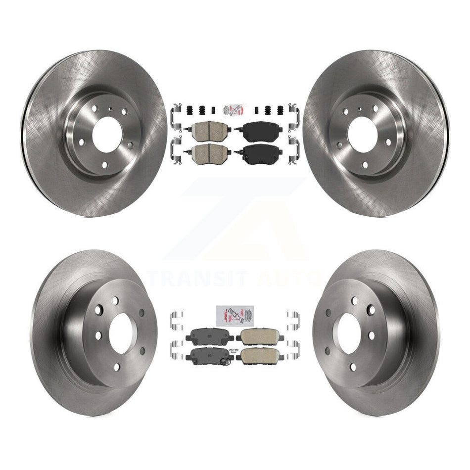 Front Rear Ceramic Pads And Disc Brake Rotors Kit For Nissan Altima Maxima K8A-102001