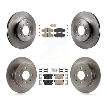 Front Rear Ceramic Pads And Disc Brake Rotors Kit For Honda Civic Acura EL K8A-102006