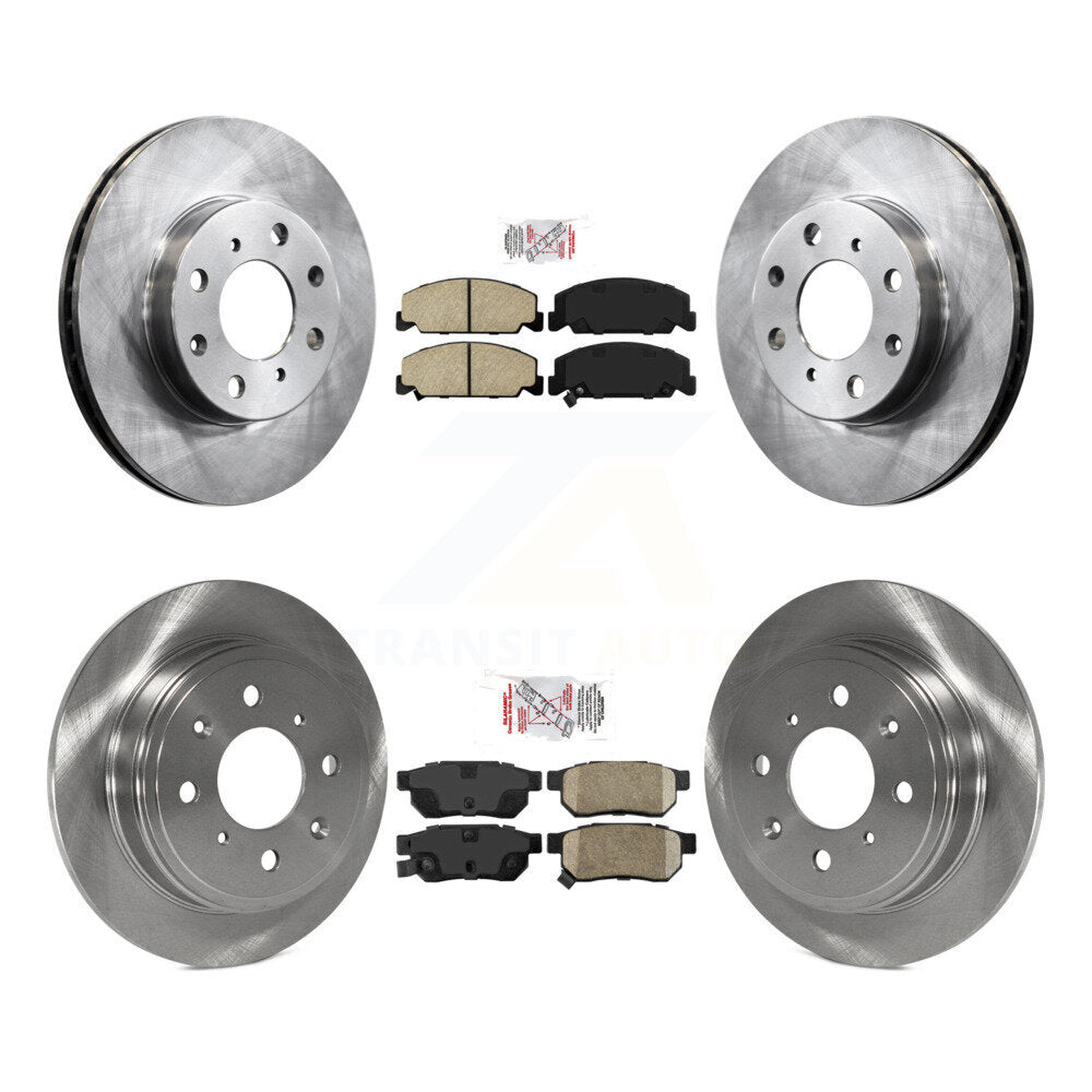 Front Rear Ceramic Pads And Disc Brake Rotors Kit For Honda Civic del Sol K8A-102012