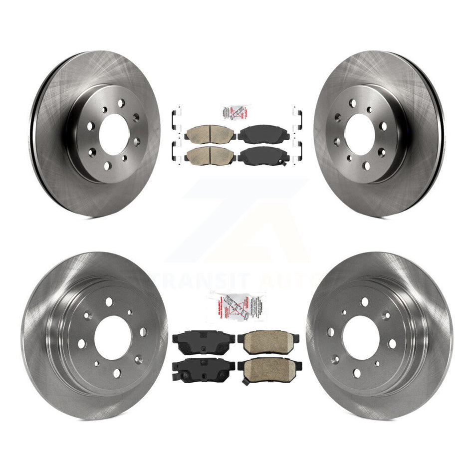 Front Rear Ceramic Pads And Disc Brake Rotors Kit For Honda Civic Acura EL K8A-102014