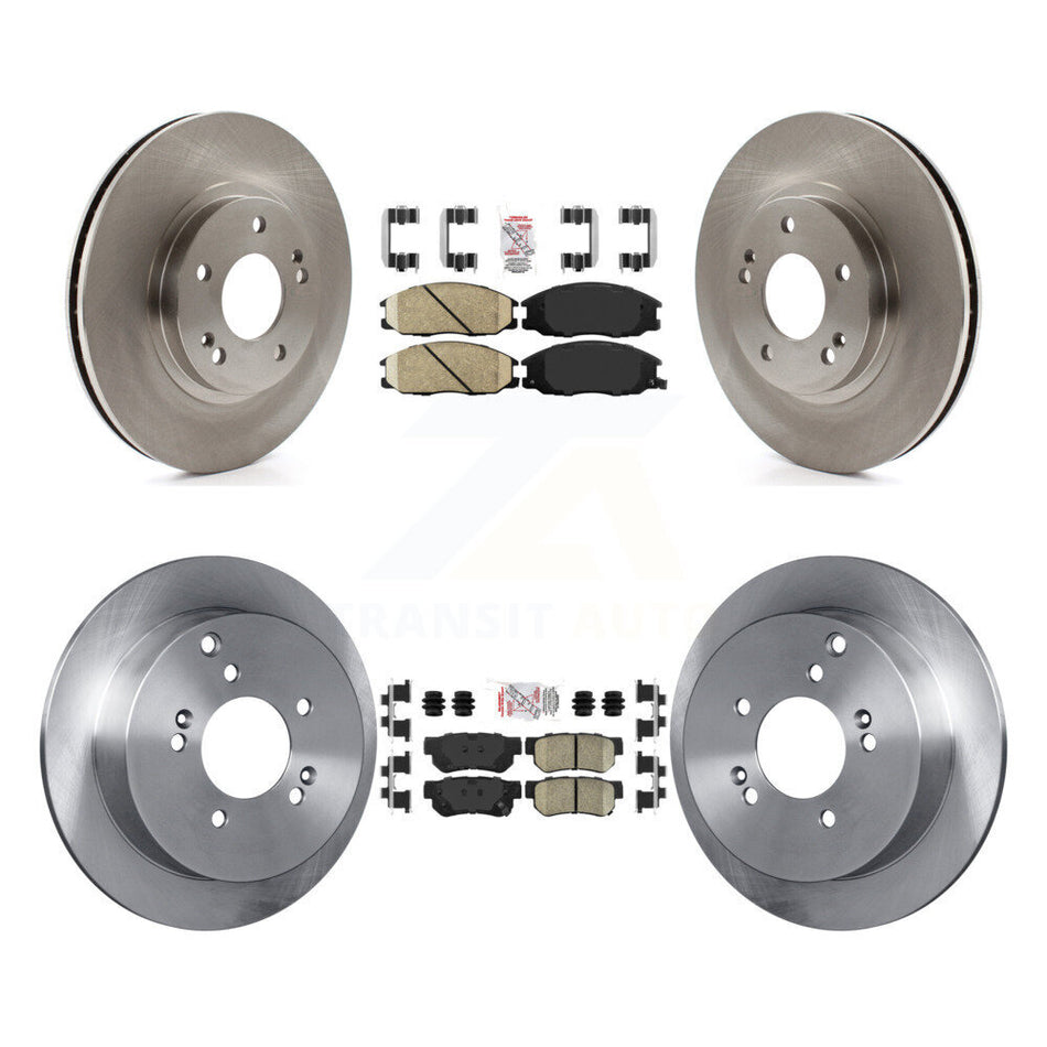 Front Rear Ceramic Pads And Disc Brake Rotors Kit For Hyundai Santa Fe K8A-102019