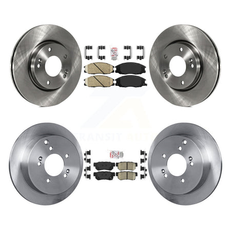 Front Rear Ceramic Pads And Disc Brake Rotors Kit For Hyundai Santa Fe K8A-102022