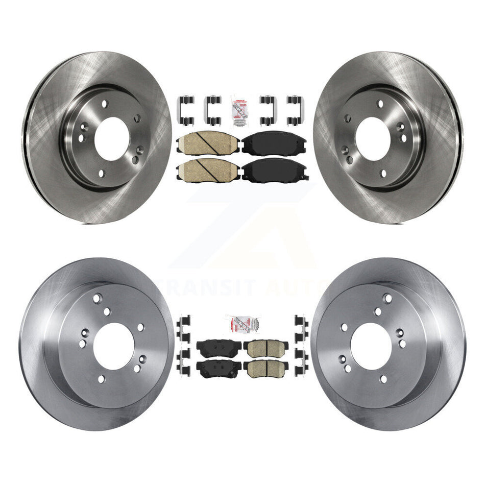 Front Rear Ceramic Pads And Disc Brake Rotors Kit For Hyundai Santa Fe K8A-102022