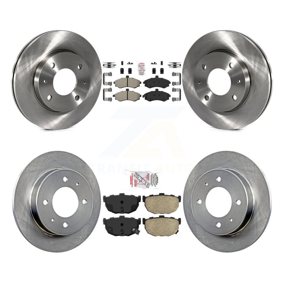 Front Semi-Metallic Rear Ceramic Pad Brake Rotor Kit For Hyundai Elantra Disc rear brakes K8A-102025