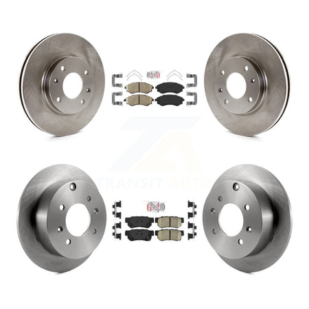 Front Rear Ceramic Pads And Disc Brake Rotors Kit For Hyundai Sonata Kia Optima Magentis K8A-102027