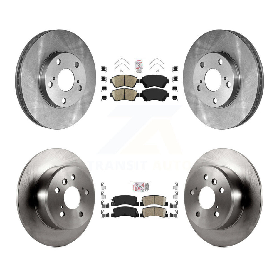 Front Rear Ceramic Pads And Disc Brake Rotors Kit For Toyota Camry Lexus ES300 K8A-102046