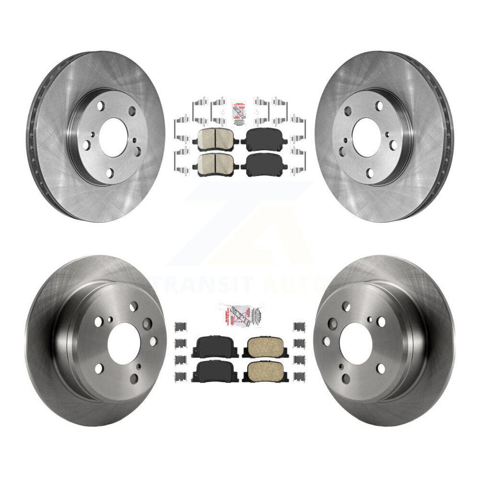 Front Rear Ceramic Pads And Disc Brake Rotors Kit For Toyota Camry Lexus ES300 K8A-102048
