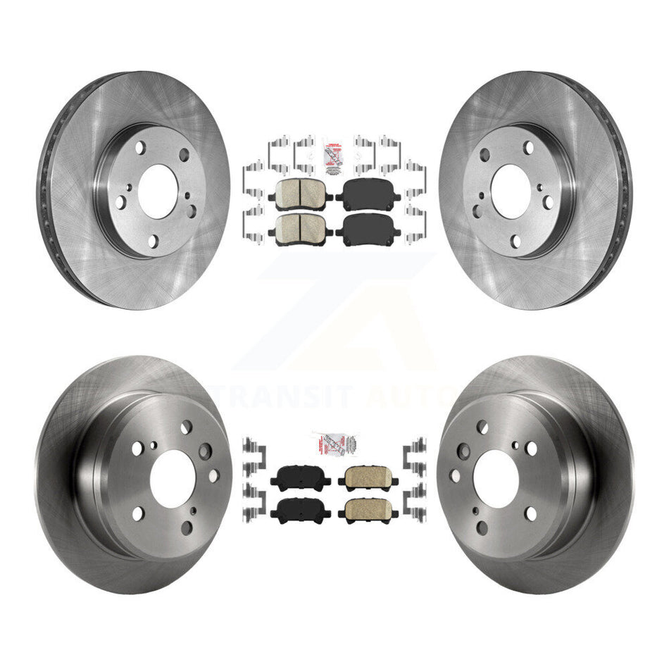 Front Rear Ceramic Pads And Disc Brake Rotors Kit For Toyota Camry Solara K8A-102052