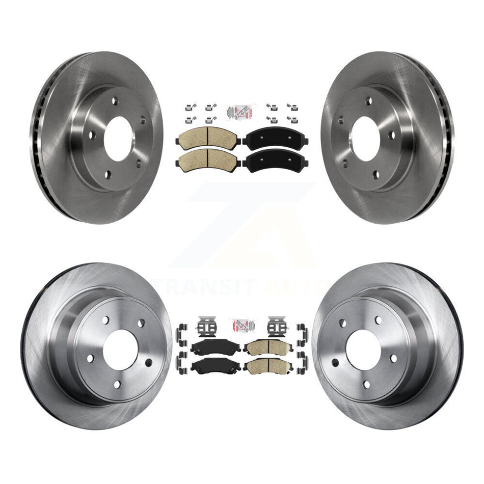 Front Rear Ceramic Pad & Brake Rotors Kit For Chevrolet GMC Blazer S10 Jimmy Sonoma Isuzu K8A-102055