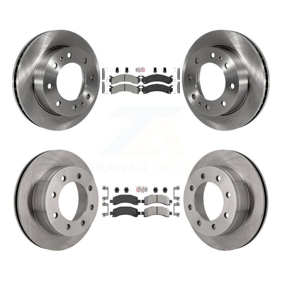 Front Rear Semi-Metallic Pad & Disc Brake Rotor Kit For GMC Savana 2500 Chevrolet Express K8A-102057