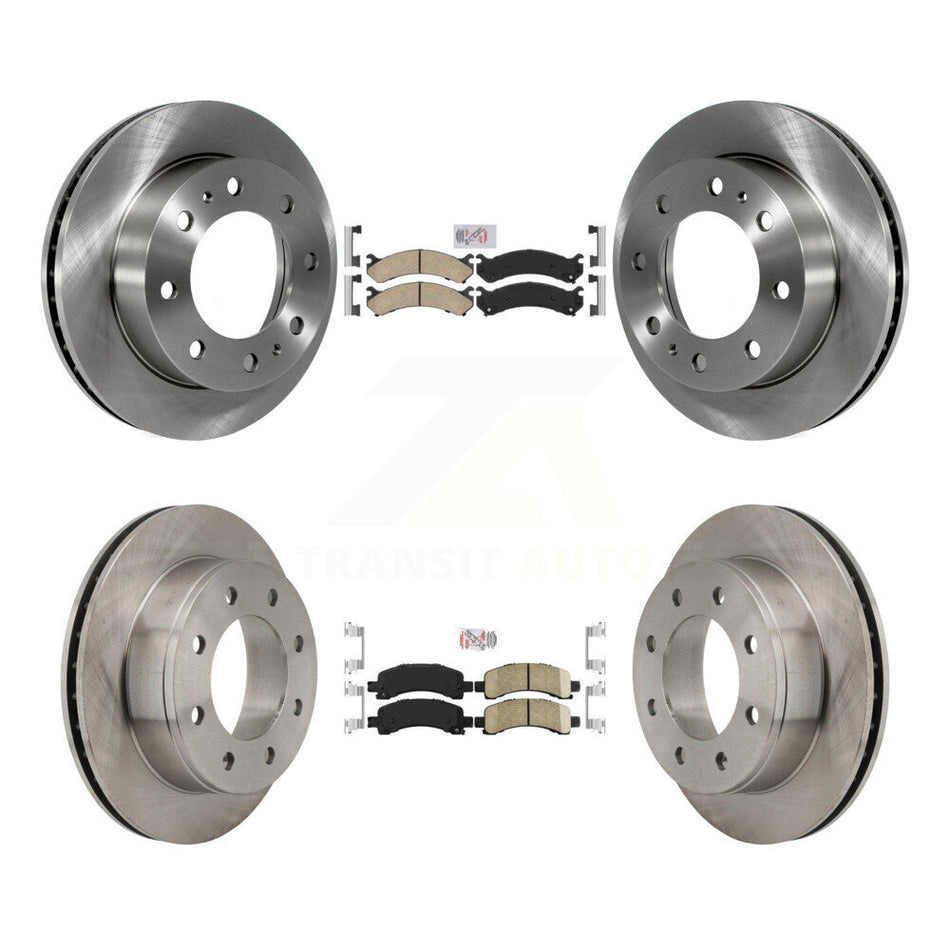 Front Rear Ceramic Pads And Disc Brake Rotors Kit For Chevrolet Express 2500 GMC Savana K8A-102092