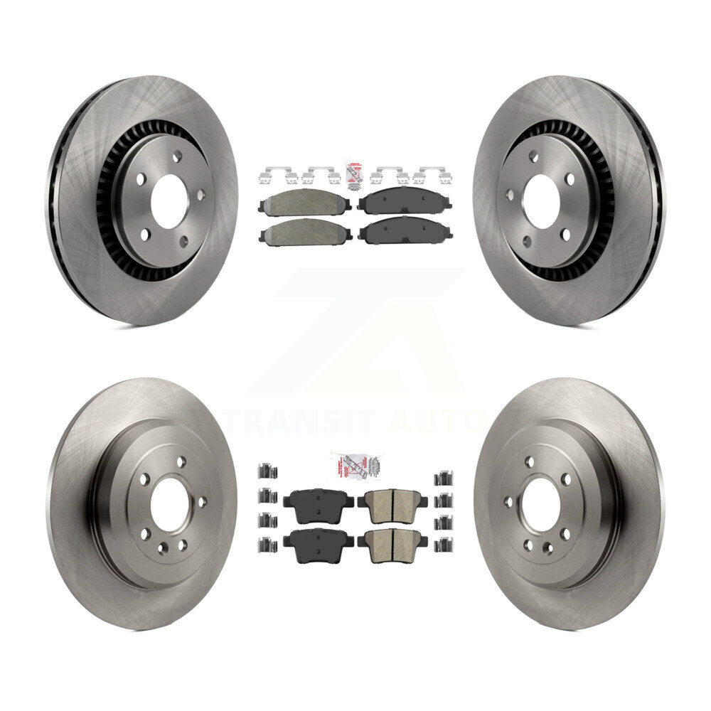 Front Rear Semi-Metallic Pad And Brake Rotor Kit For Ford Five Hundred Freestyle Taurus X K8A-102120
