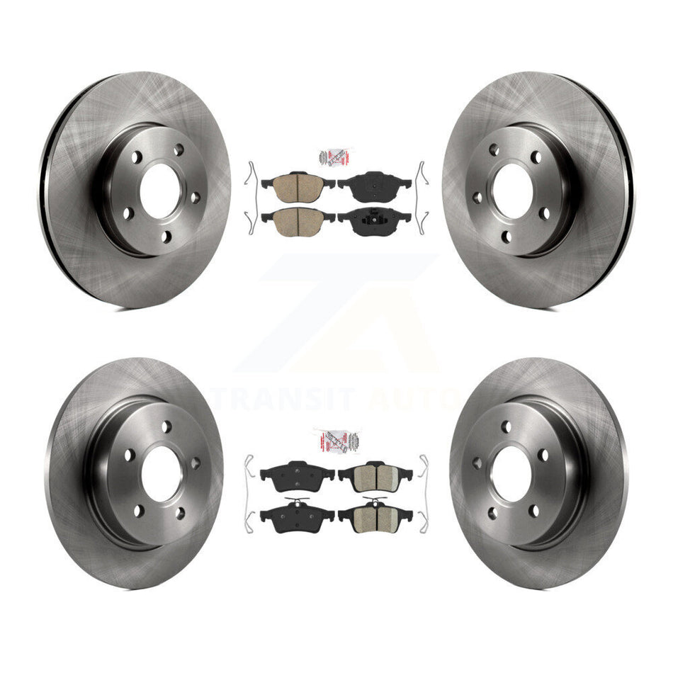 Front Rear Ceramic Pads And Disc Brake Rotors Kit For Ford Focus K8A-102126