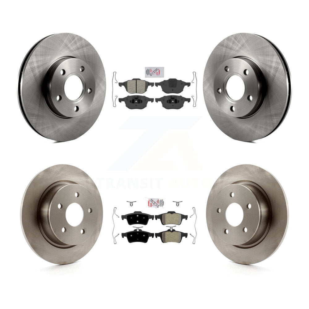 Front Rear Semi-Metallic Pads And Disc Brake Rotors Kit For Ford C-Max K8A-102130