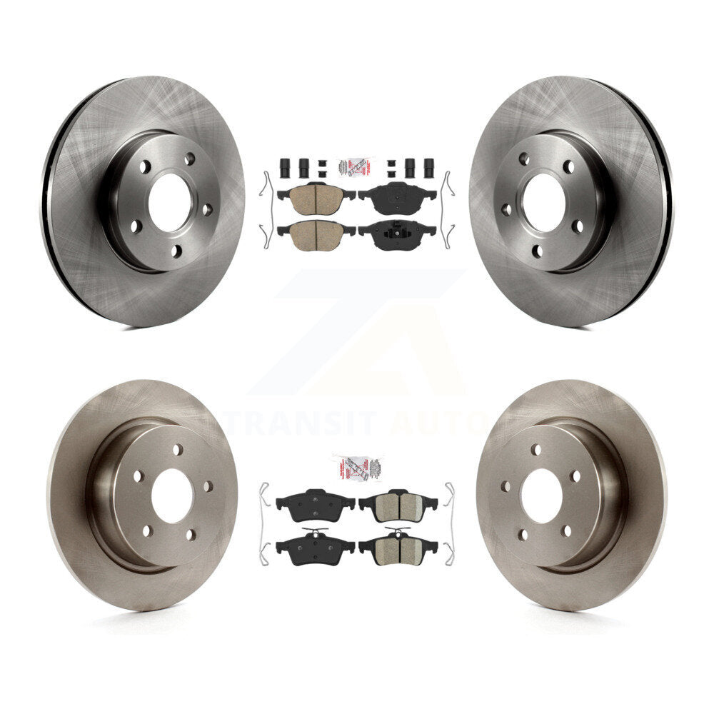 Front Rear Ceramic Pads And Disc Brake Rotors Kit For Ford C-Max K8A-102135