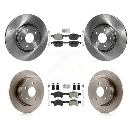 Front Semi-Metallic Rear Ceramic Pads And Disc Brake Rotors Kit For Ford Escape C-Max K8A-102140
