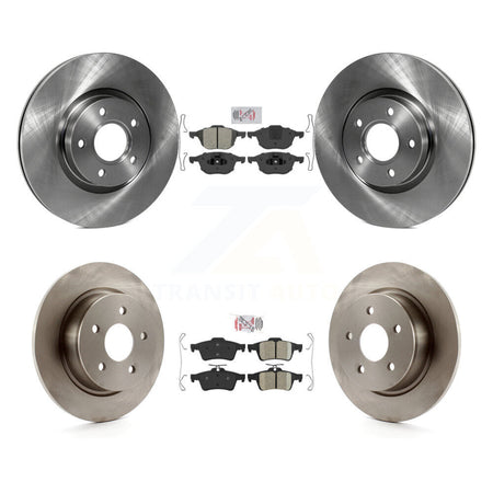 Front Semi-Metallic Rear Ceramic Pads And Disc Brake Rotors Kit For Ford Escape C-Max K8A-102141