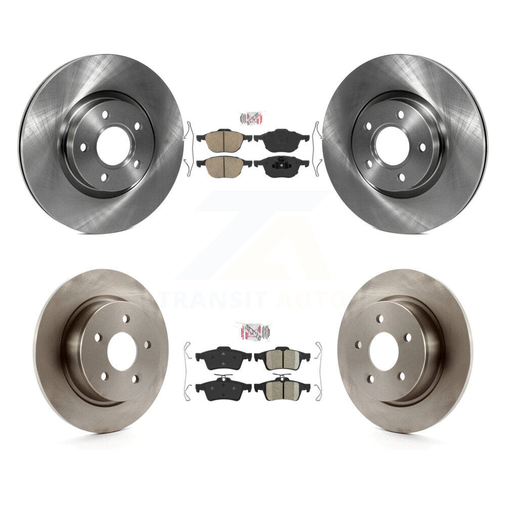 Front Rear Ceramic Pads And Disc Brake Rotors Kit For Ford Escape C-Max K8A-102147