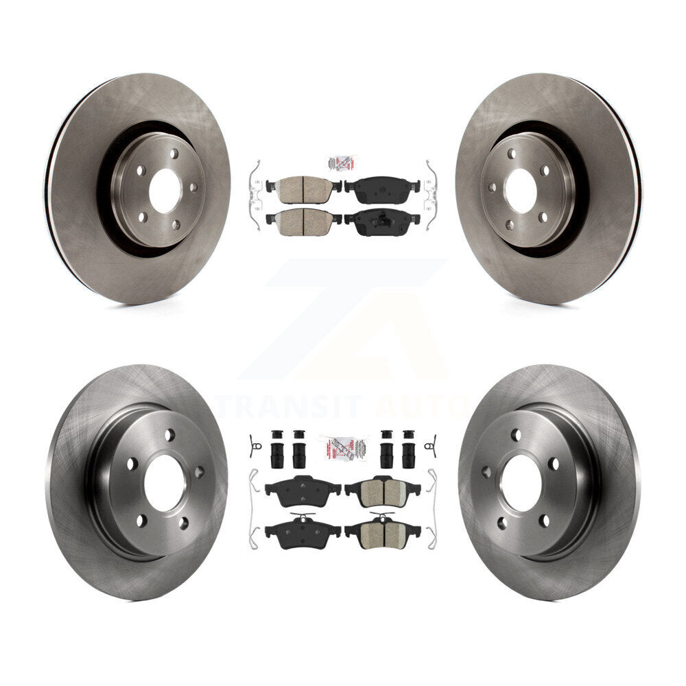 Front Rear Ceramic Pad Brake Rotor Kit For 2013-2018 Ford Focus With 335mm Diameter K8A-102149