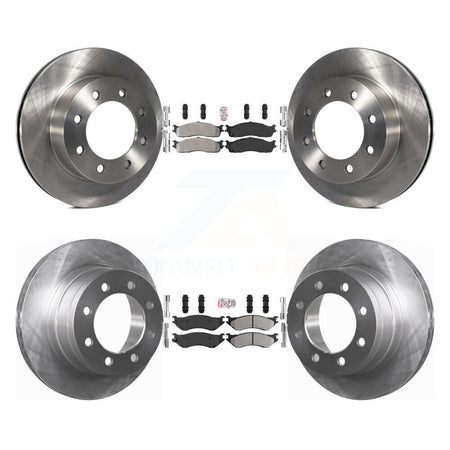 Front Rear Semi-Metallic Pads And Disc Brake Rotors Kit For Dodge Ram 1500 3500 2500 K8A-102185