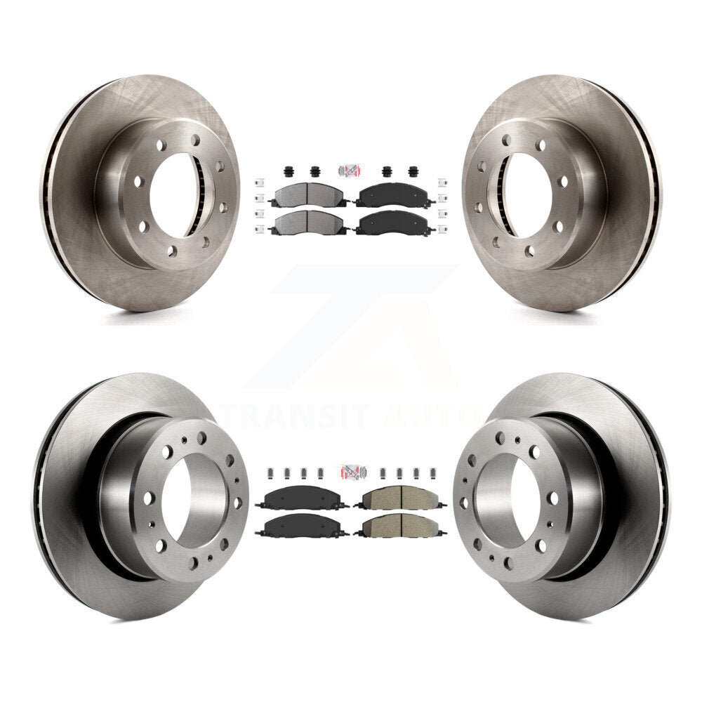 Front Rear Semi-Metallic Pads And Disc Brake Rotors Kit For Ram 3500 2500 1500 Dodge K8A-102191