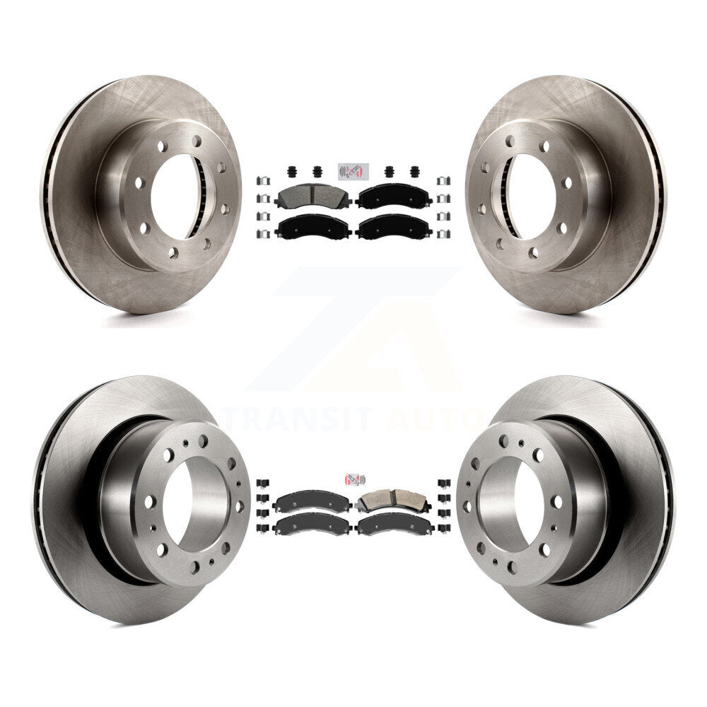 Front Rear Semi-Metallic Pad Brake Rotor Kit For 2020-2021 Ram 3500 With Dual Wheels K8A-102200