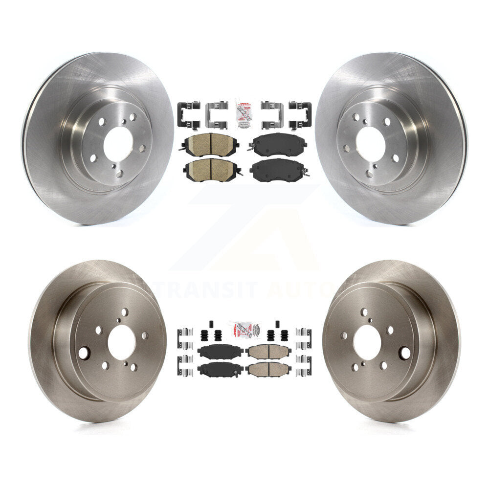 Front Rear Ceramic Pad & Disc Brake Rotors Kit For Subaru Impreza Forester Outback Legacy K8A-102216