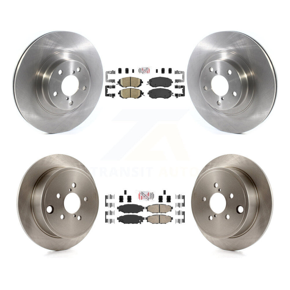 Front Rear Ceramic Pad & Disc Brake Rotors Kit For Subaru Impreza Forester Outback Legacy K8A-102218
