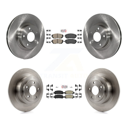 Front Ceramic Rear Semi-Metallic Pads And Disc Brake Rotors Kit For Subaru Legacy K8A-102224