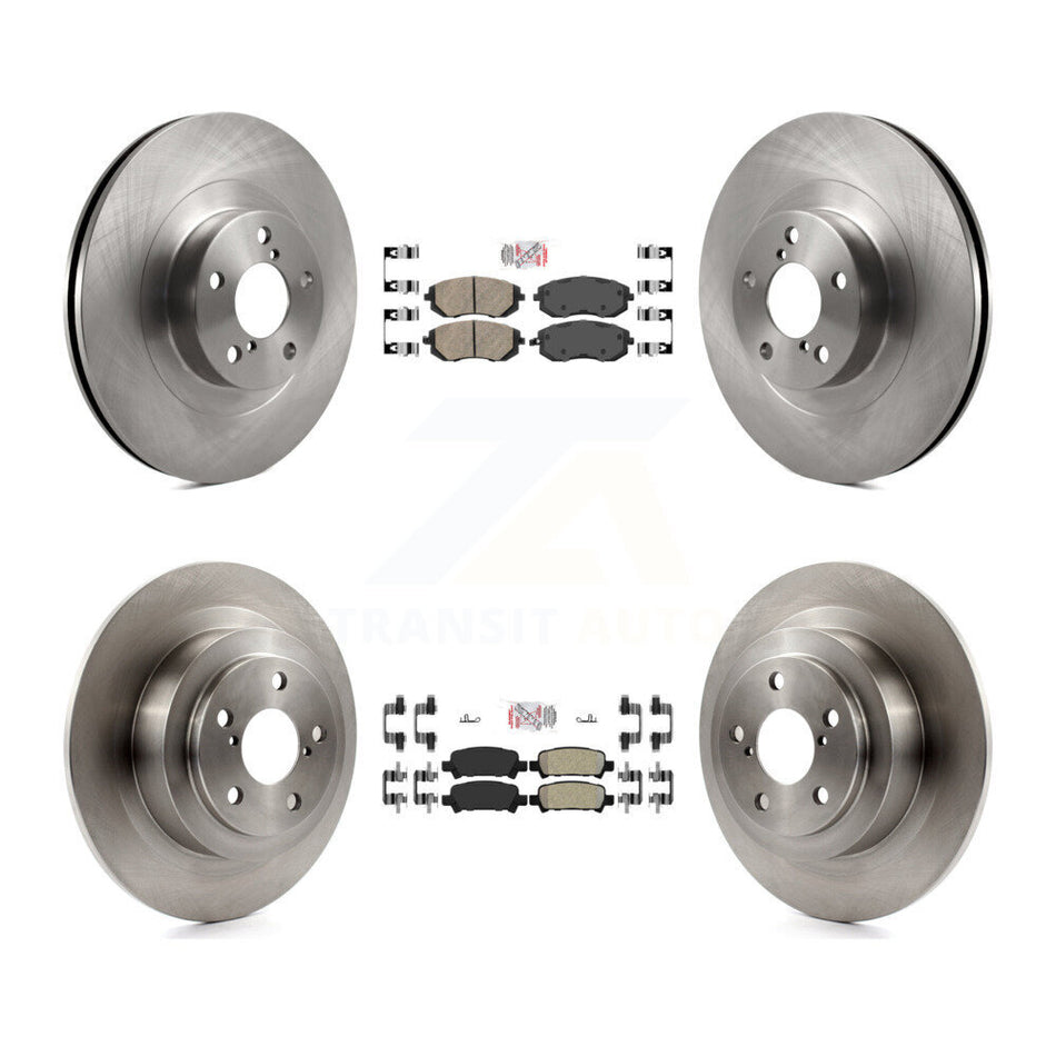Front Ceramic Rear Semi-Metallic Pad Disc Brake Rotors Kit For Subaru Outback Legacy Baja K8A-102226