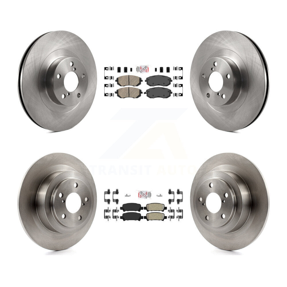 Front Ceramic Rear Semi-Metallic Pad Disc Brake Rotors Kit For Subaru Outback Legacy Baja K8A-102227