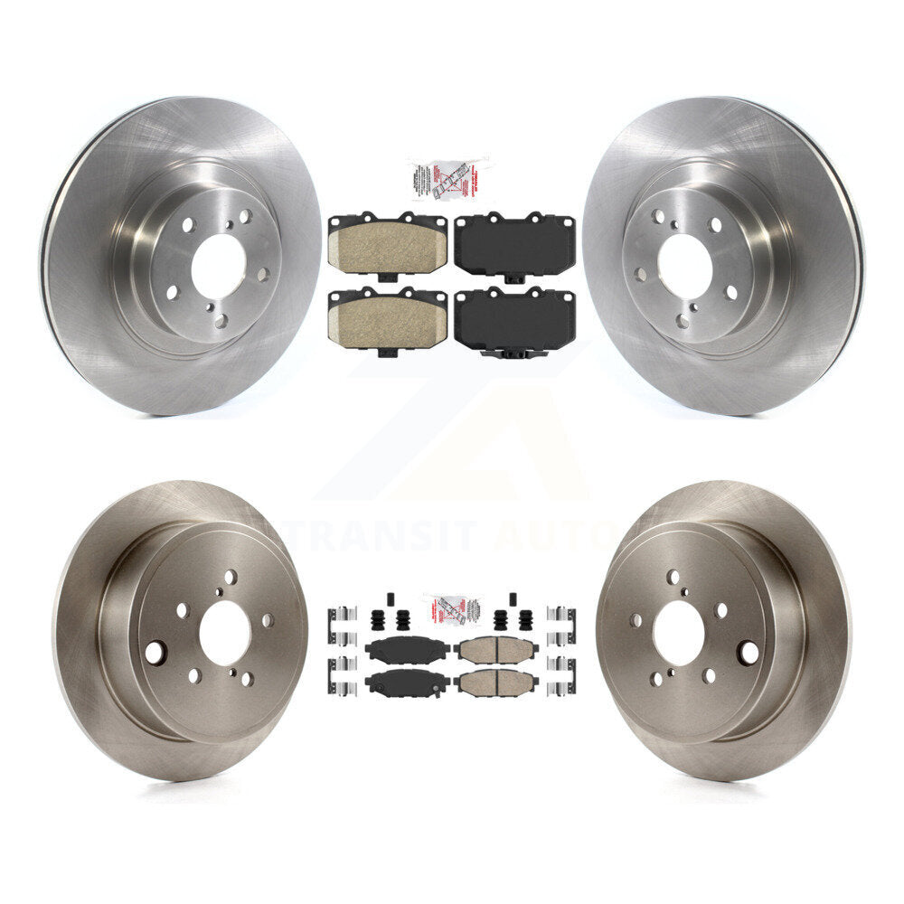 Front Rear Ceramic Pads And Disc Brake Rotors Kit For 2008 Subaru Impreza WRX K8A-102258