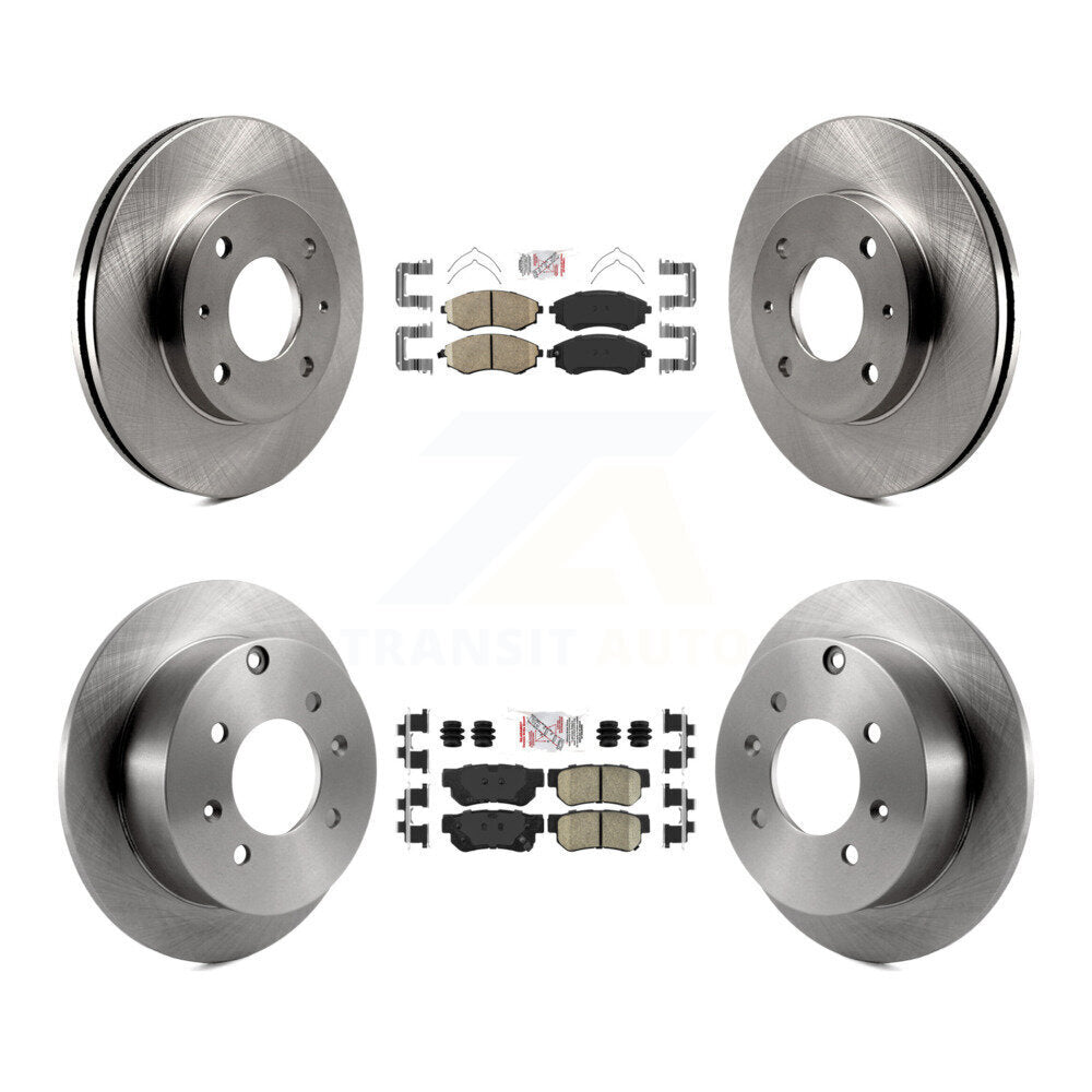 Front Rear Ceramic Pads And Disc Brake Rotors Kit For Hyundai Sonata K8A-102277