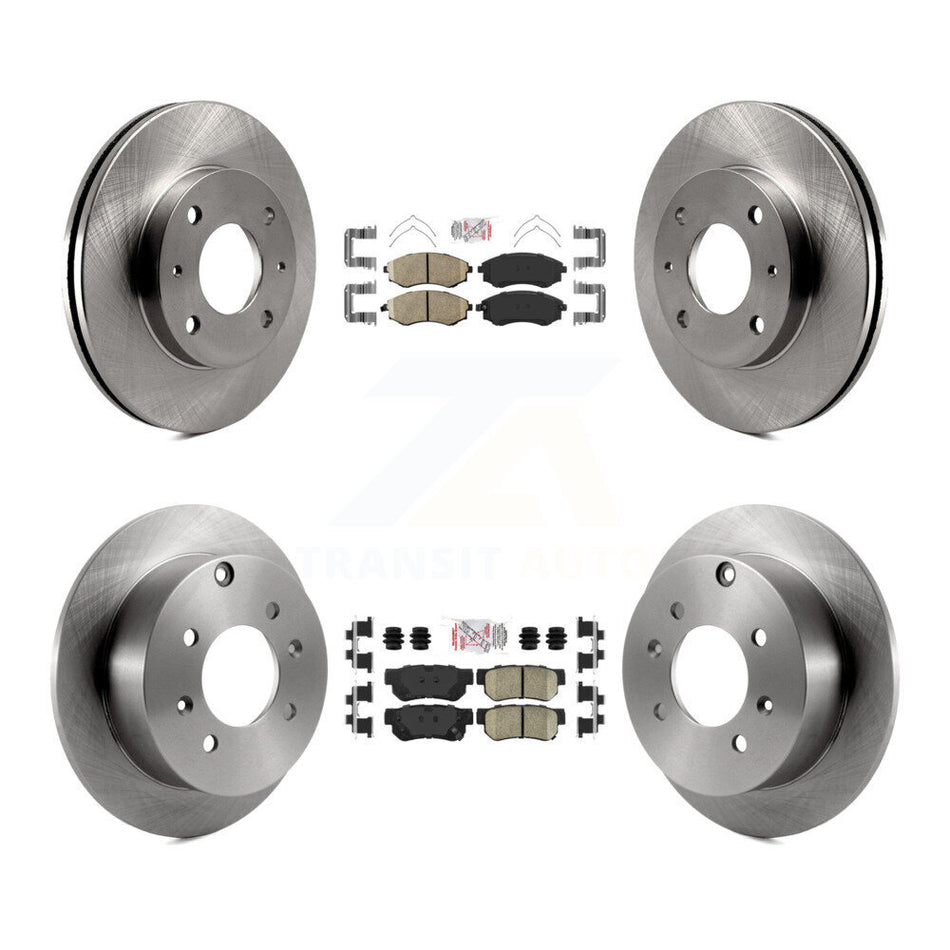 Front Rear Ceramic Pads And Disc Brake Rotors Kit For Hyundai Sonata K8A-102277