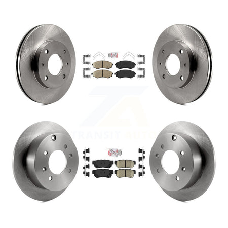Front Rear Ceramic Pads And Disc Brake Rotors Kit For Hyundai Sonata K8A-102278