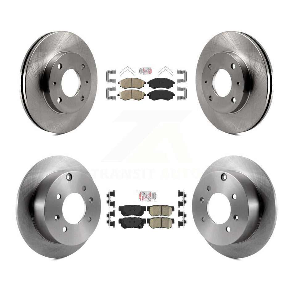 Front Rear Ceramic Pads And Disc Brake Rotors Kit For Hyundai Sonata K8A-102278
