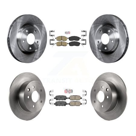 Front Rear Ceramic Pads And Disc Brake Rotors Kit For 2007-2012 Nissan Sentra SE-R K8A-102279