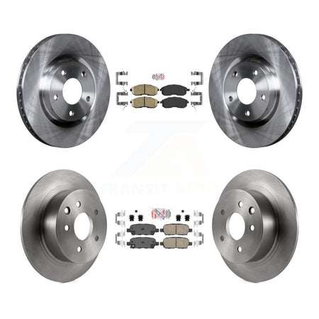 Front Rear Ceramic Pads And Disc Brake Rotors Kit For 2007-2012 Nissan Sentra SE-R K8A-102280