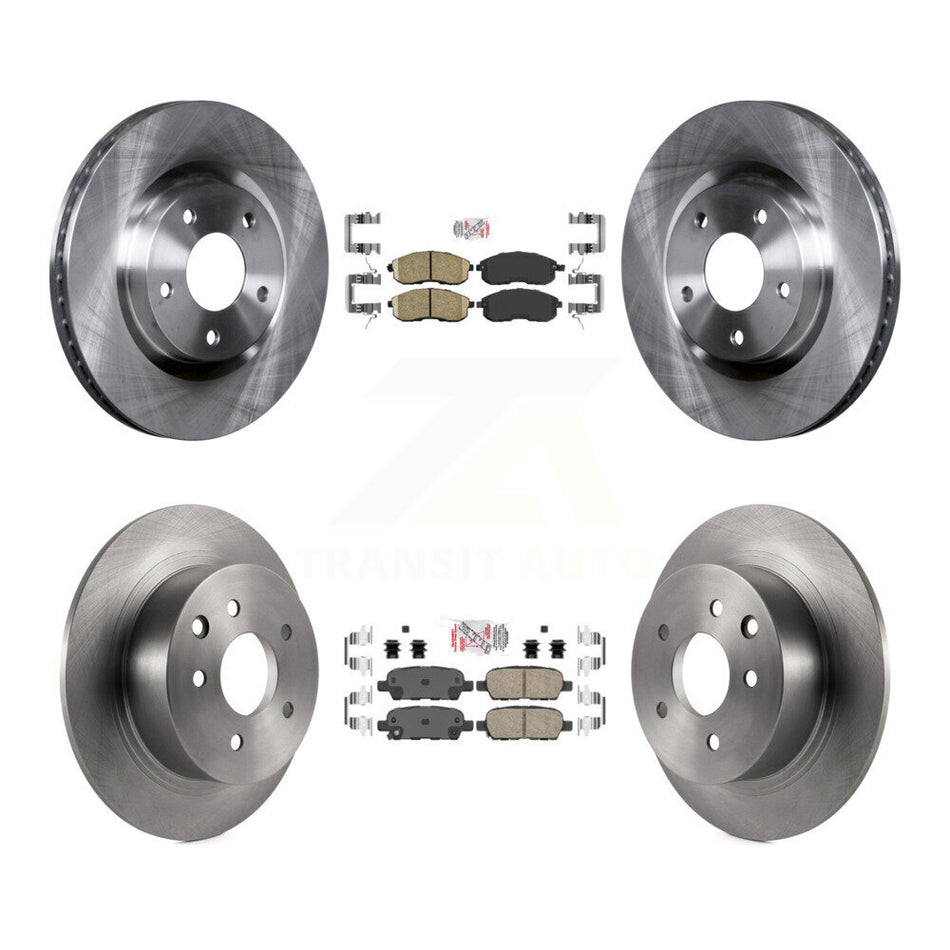 Front Rear Ceramic Pads And Disc Brake Rotors Kit For 2007-2012 Nissan Sentra SE-R K8A-102280