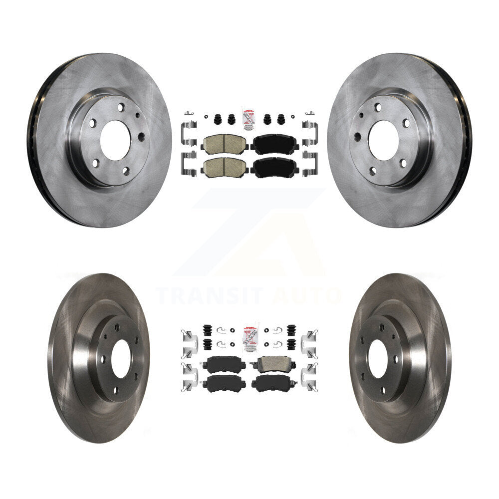 Front Rear Ceramic Pads And Disc Brake Rotors Kit For 2013-2015 Mazda CX-5 K8A-102292