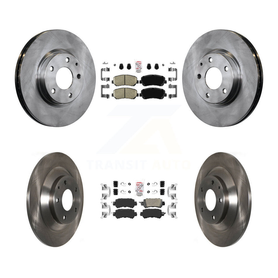 Front Rear Ceramic Pads And Disc Brake Rotors Kit For 2013-2015 Mazda CX-5 K8A-102292