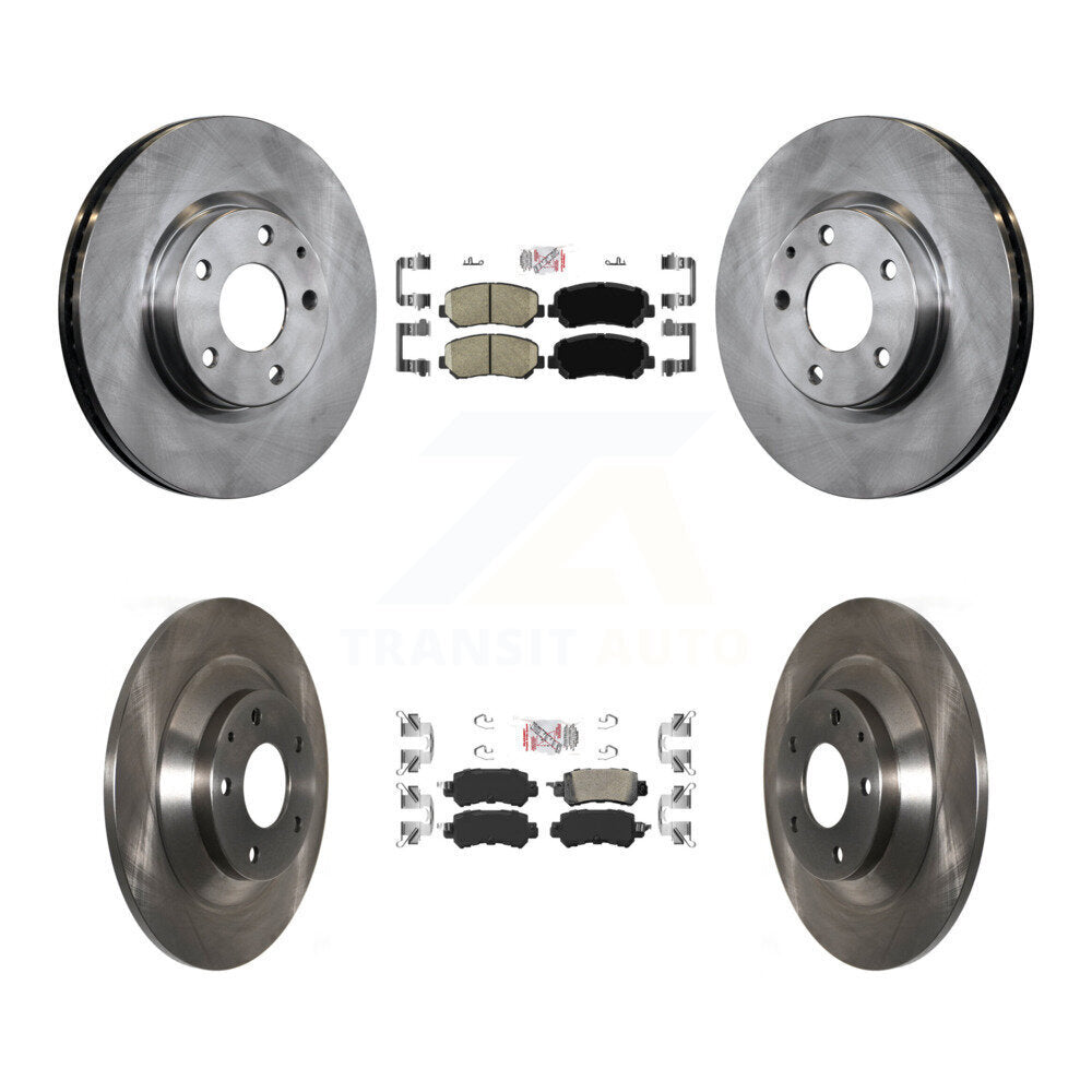 Front Rear Ceramic Pads And Disc Brake Rotors Kit For 2013-2015 Mazda CX-5 K8A-102293