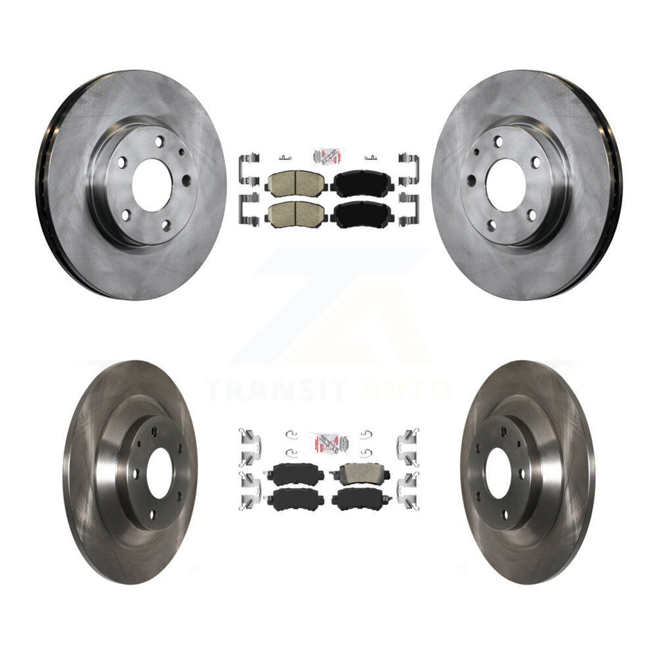 Front Rear Ceramic Pads And Disc Brake Rotors Kit For 2013-2015 Mazda CX-5 K8A-102293