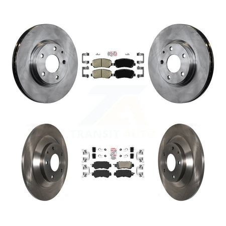 Front Rear Ceramic Pads And Disc Brake Rotors Kit For 2013-2015 Mazda CX-5 K8A-102294