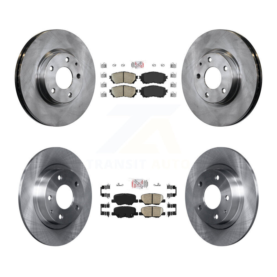 Front Rear Ceramic Pads And Disc Brake Rotors Kit For Mazda 6 K8A-102295