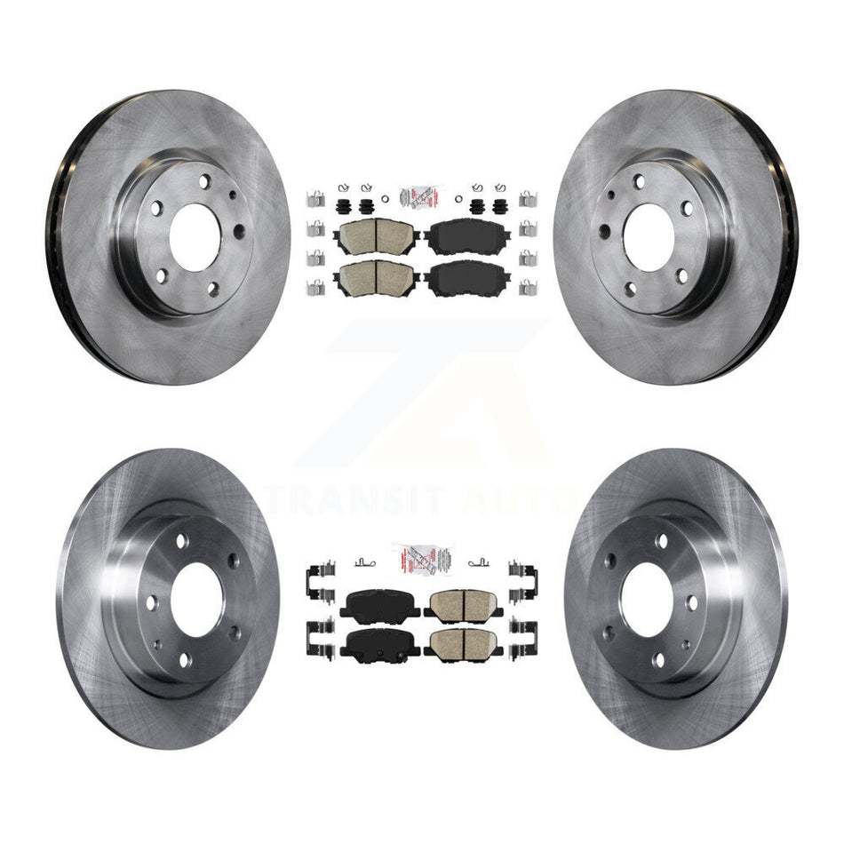 Front Rear Ceramic Pads And Disc Brake Rotors Kit For Mazda 6 K8A-102296