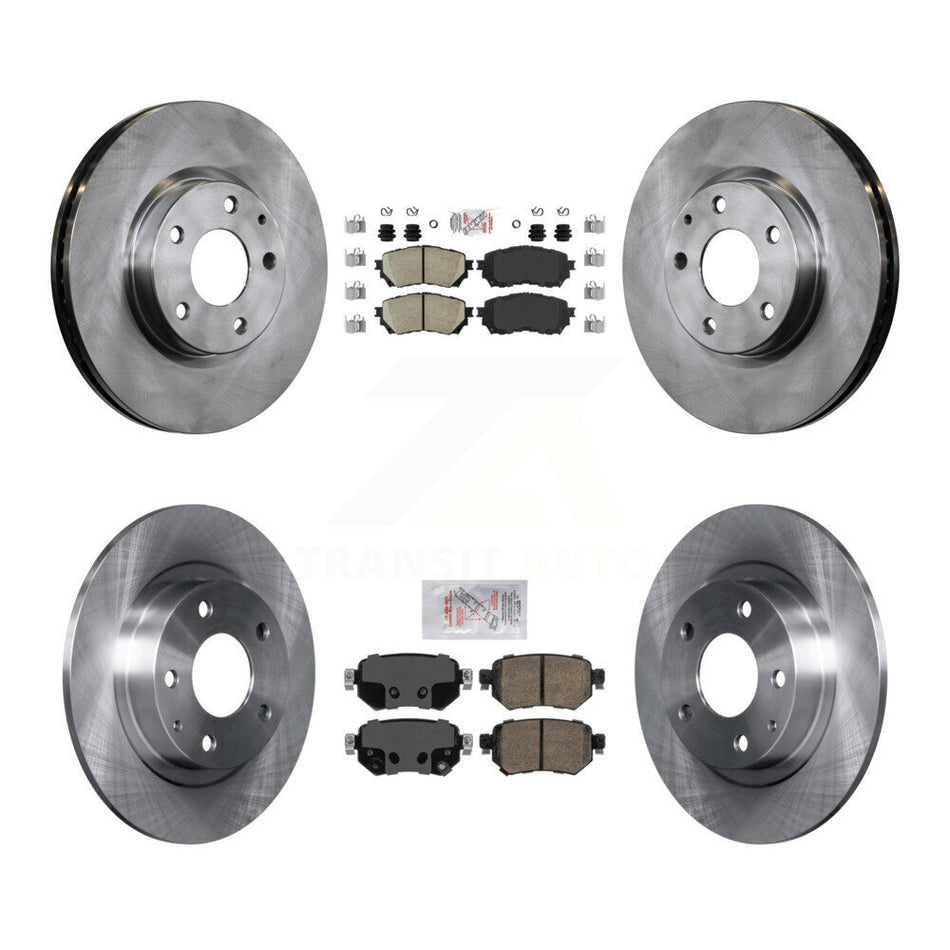 Front Rear Ceramic Pads And Disc Brake Rotors Kit For 2016-2018 Mazda 6 K8A-102300
