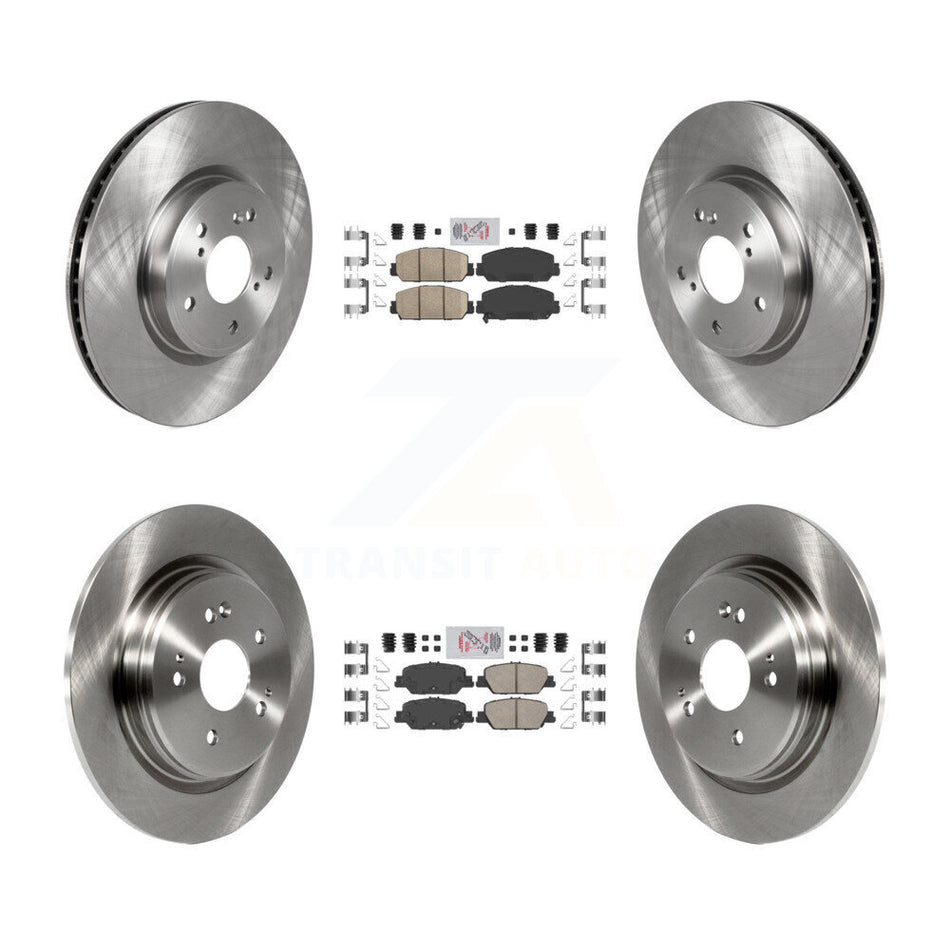 Front Rear Ceramic Pads And Disc Brake Rotors Kit For Honda CR-V K8A-102301
