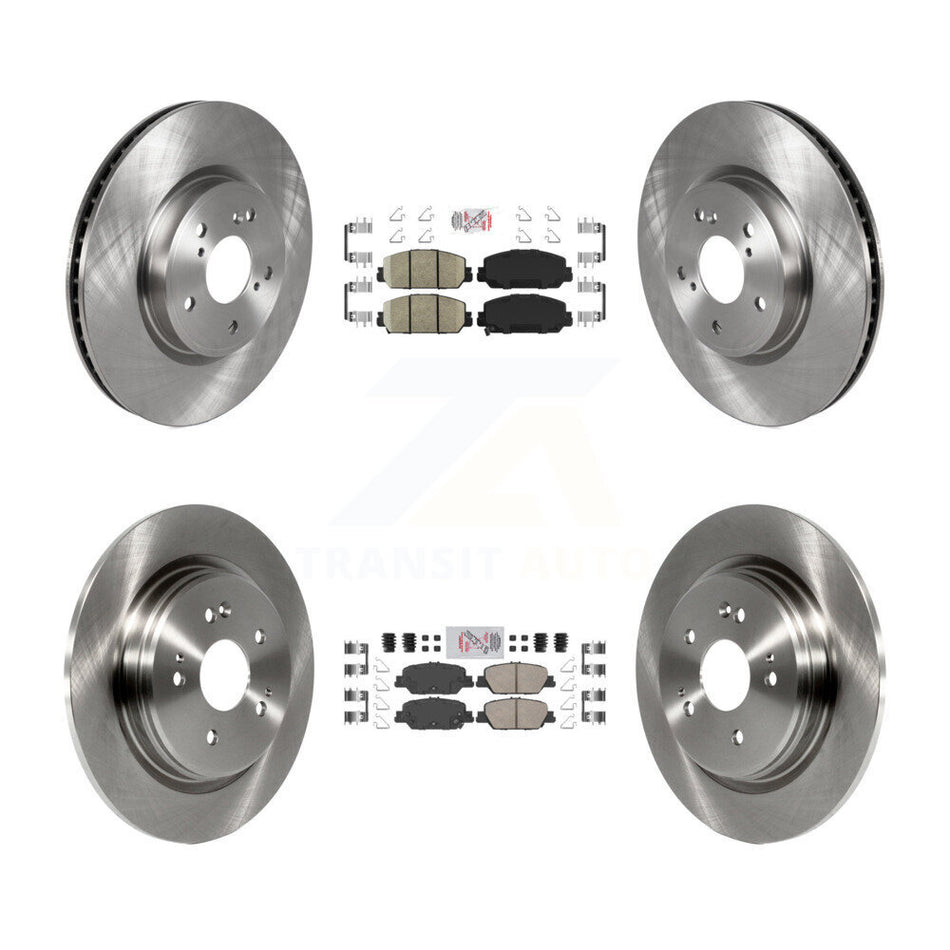 Front Rear Ceramic Pads And Disc Brake Rotors Kit For Honda CR-V K8A-102303